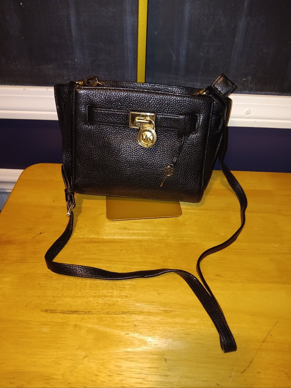 Michael Kors Leather Lock Shoulder Bag